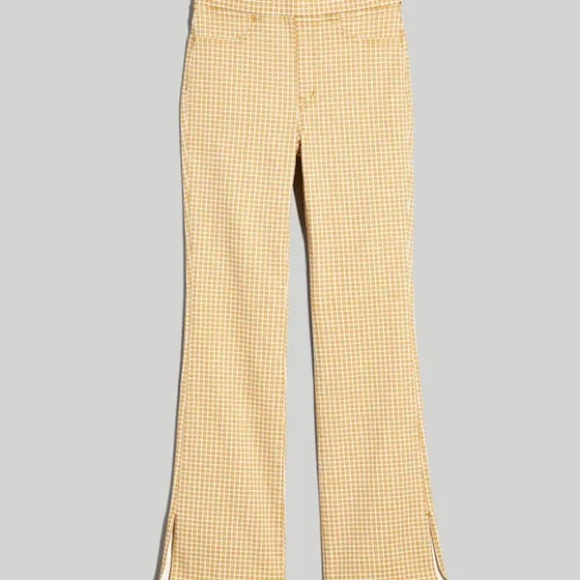 Madewell Pull-On Skinny Flare Jeans in Mini Check - Picture 5 of 5